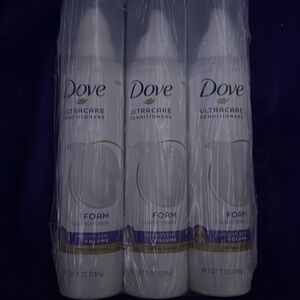 Dove foam conditioner 3 pack